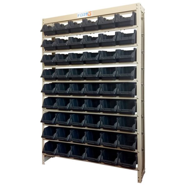 Estante Gaveteiro Organizador com 54 Gavetas Nº 05 Preta FORTG-75003