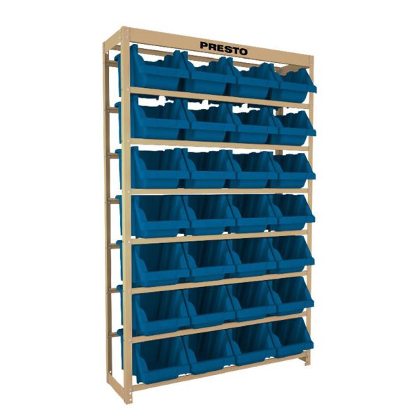 Estante Gaveteiro com 28 Gavetas Prática Nº 07 Azul PRESTO-43014