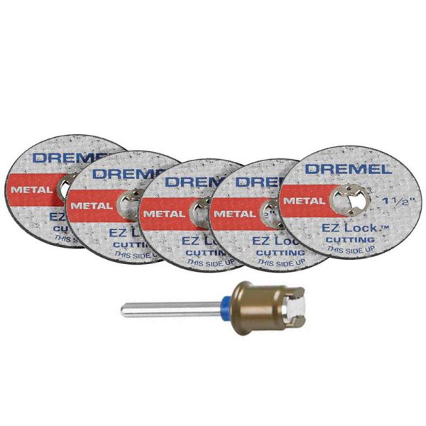 Kit Discos de Corte EZ-456 para Metal 1.1/2 Pol. com Mandril DREMEL-2615E406AD-000