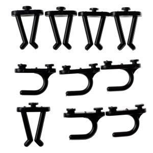 Kit de Ganchos Curvo e Duplo para Painel Porta Ferramentas com 10 Peças NOVE 54-3540003003
