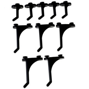 Kit de Ganchos Reto para Painel Porta Ferramentas com 10 Peças NOVE 54-3540001003