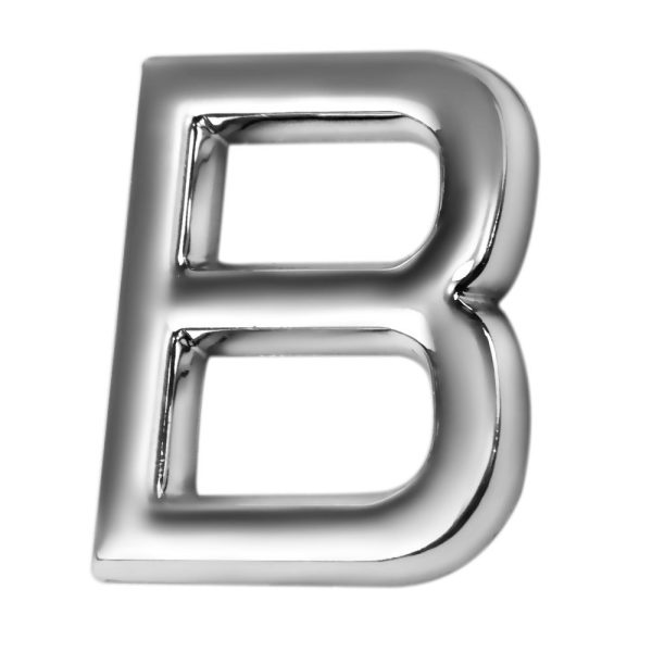 Letra B 39 mm Cromada BEMFIXA-8863