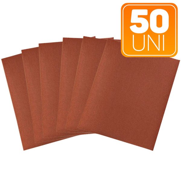 Lixa Massa Trionite Grão 80 225 x 275mm com 50 Folhas LIXAS TATU-A29300800050