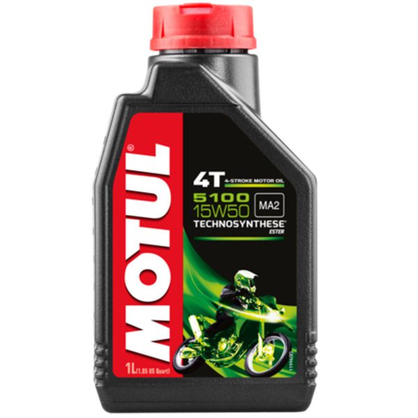 Lubrificante 5100 15W50 Technosynthese Ester 4T 1L para Motor de Motos MOTUL-MT369