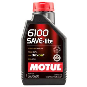 Lubrificante 6100 1L Save Lite SAE 0W20 para Motores MOTUL-MT626