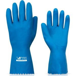 Luva Látex Verniz Silver Standard Azul – Grande VOLK-10.51.038.02-G