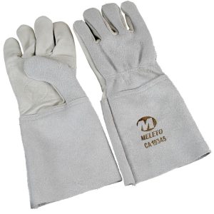 Luva Mista de Vaqueta com Raspa com Punho de 15 cm MELETO-LMV015