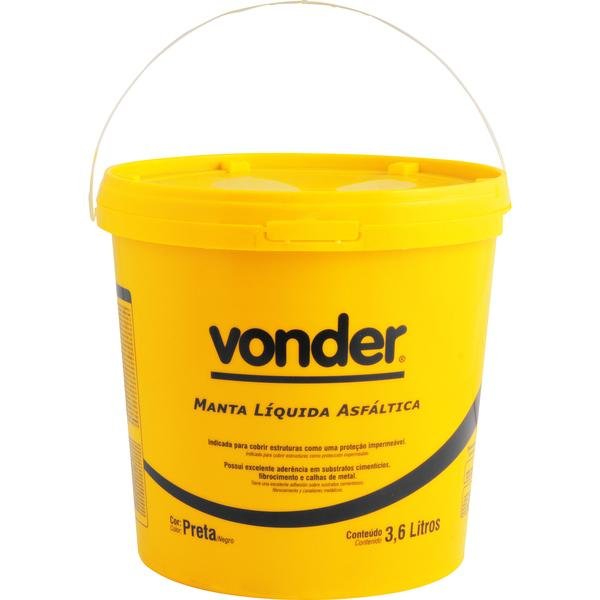 Manta Líquida Asfáltica 3,6 Litros VONDER-5199000360
