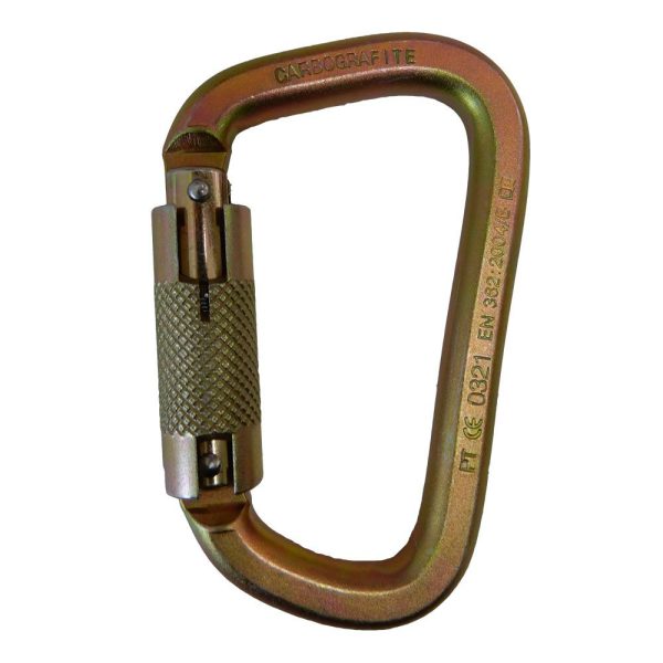 Mosquetão Assimétrico CG654 19mm com Trava Tripla CARBOGRAFITE-012577112
