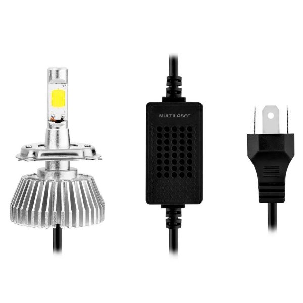 Par de Lâmpadas Super Led H27 12V 30W 6200K Automotiva MULTILASER-AU829
