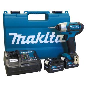 Parafusadeira de Impacto à Bateria 12V de 1/4 Pol. e 2 Baterias 4.0Ah Bivolt MAKITA-TD110DSME