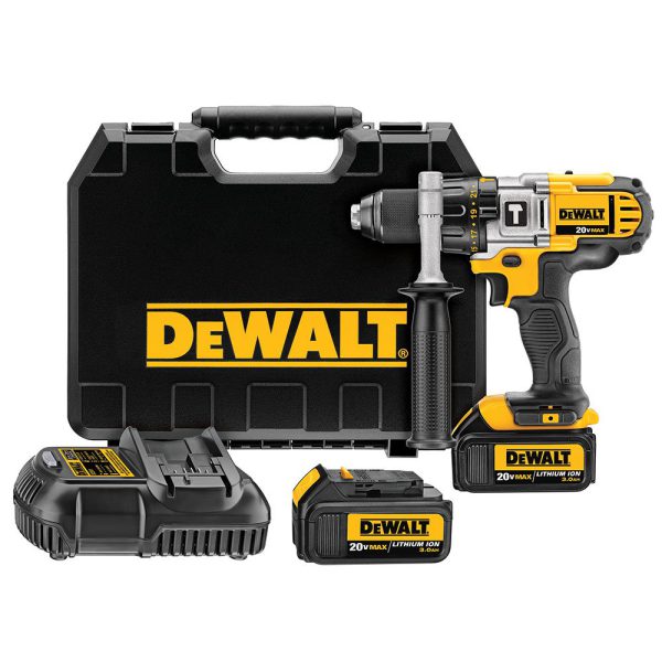 Parafusadeira e Furadeira de Impacto 1/2 Pol. 20V Max com 2 Baterias 3Ah Carregador 127V e Maleta DEWALT-DCD985L2-BR