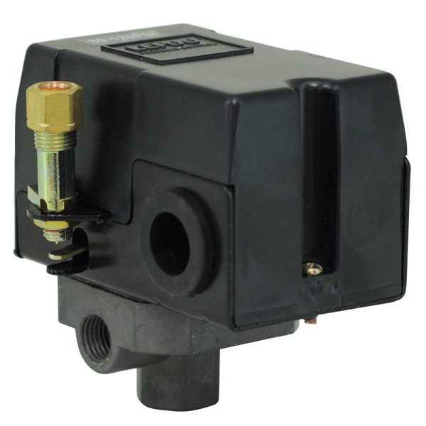 Pressostato para Compressor de Baixa Pressão 80/120 PSI com Válvula, Chave e Manifold 4 Vias CHIAPERINI-1346