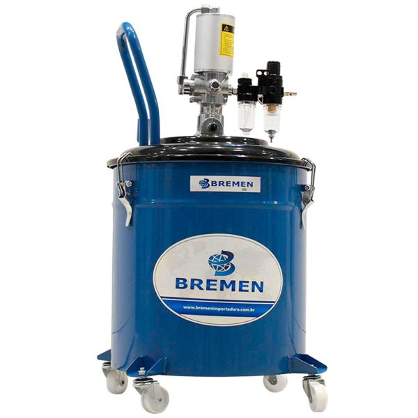 Propulsora Pneumática para Graxa 30Kg Completa BREMEN-RH-7201D