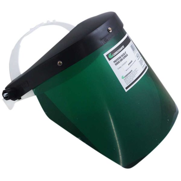 Protetor Facial 8 Pol. Verde sem Catraca CARBOGRAFITE-010230510