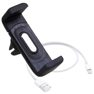 Suporte de Smartphone para Saída de Ar com Cabo para Iphone ESTAMPARIA PAULISTA-SP-005