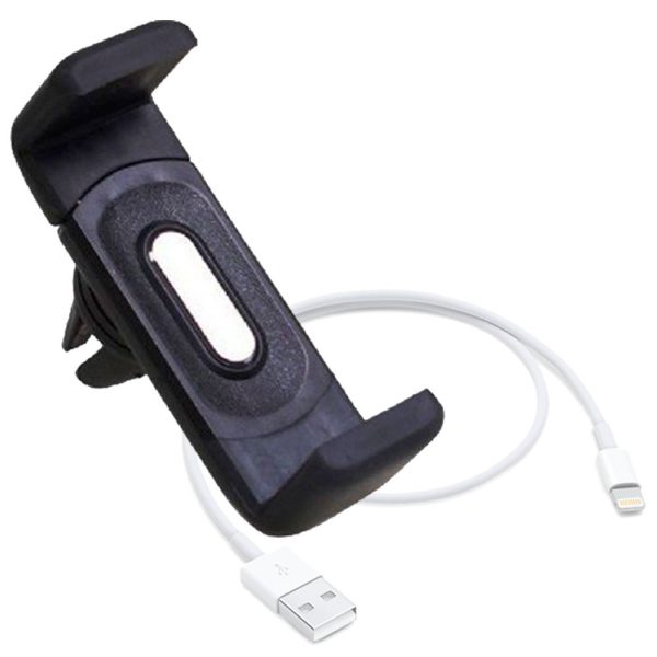 Suporte de Smartphone para Saída de Ar com Cabo para Iphone ESTAMPARIA PAULISTA-SP-005