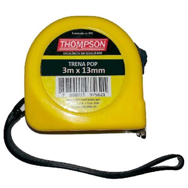 Trena Color 03m x 13mm com Trava THOMPSON-771