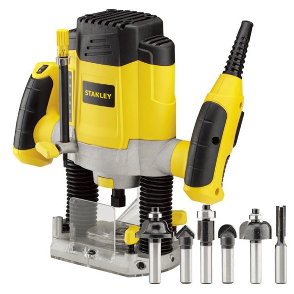 Tupia Eletrônica de Coluna 1200W 220V com 6 Fresas STANLEY-SRR1200