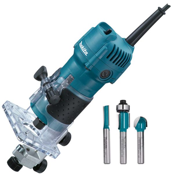 Tupia de Laminação 530W 6mm 220V com Jogo de Fresas MAKITA-3709-P