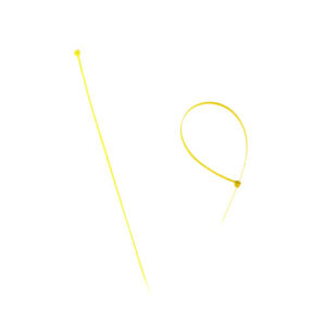 Abraçadeira de Nylon para Lacre 3,6mm x 300mm 50 Unidades – Amarela