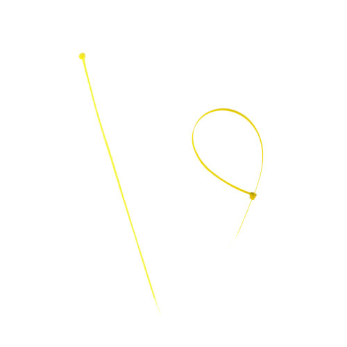 Abraçadeira de Nylon para Lacre 3,6mm x 300mm 50 Unidades – Amarela