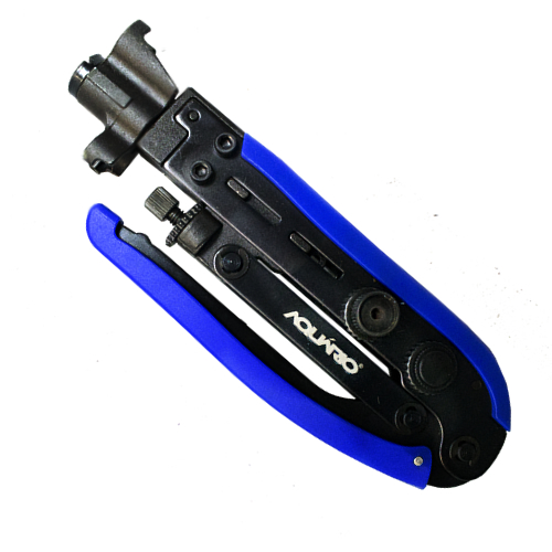 Alicate de Compressão Azul para Conector RG59/RG6