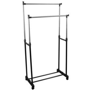 Arara Dupla Regulável Cabideiro Sapateira Aço inox até 25kg – TAR25R