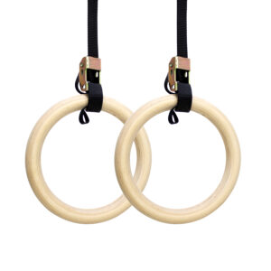 Argolas de Suspensão Olímpicas Madeira para Ginástica Crossfit