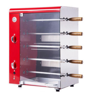 Assador Vertical Com Stang 05 Espetos a Gás GLP – Vermelho
