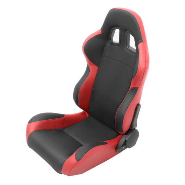 Banco Automotivo Esportivo Preto e Vermelho