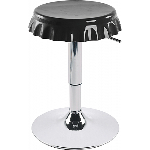 Banqueta Botcap Designer de Tampa de Garrafa – Preta