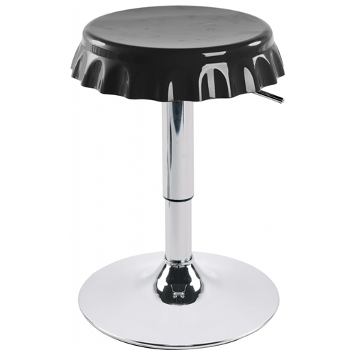 Banqueta Botcap Designer Tampa de Garrafa – Preta