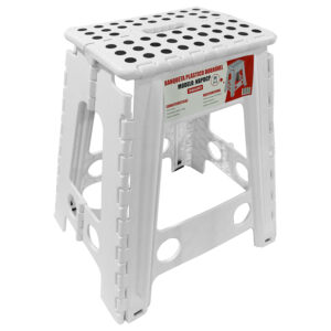 Banqueta Plástico Dobrável Camping Pesca 45cm 150kg