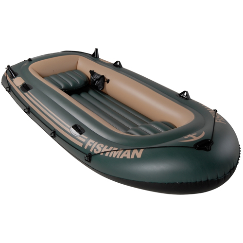 Barco Inflável, com Inflador e Remos – FISHMAN