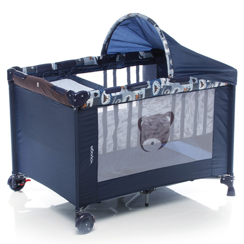 Berço Portátil Funny, para bebês – NBR Azul C68