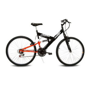 Bicicleta Aro 26 Radikale preto e Laranja