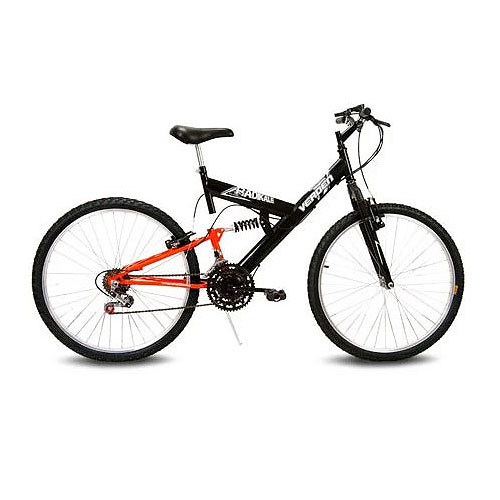Bicicleta Aro 26 Radikale preto e Laranja