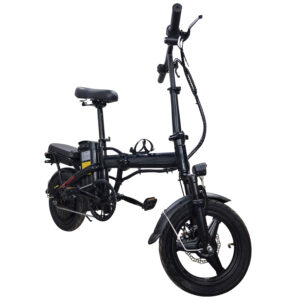 Bicicleta Elétrica Dobrável 400W 48V Painel Digital 30Km/h Farol de Led