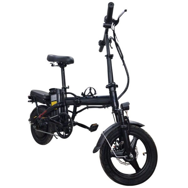 Bicicleta Elétrica Dobrável 400W 48V Painel Digital 30Km/h Farol de Led