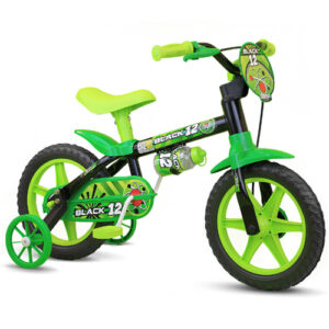 Bicicleta Infantil Menino Aro 12 Black Nathor
