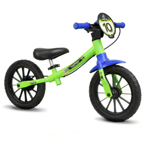 Bicicleta Infantil Sem Pedal Verde Bike de Equilíbrio