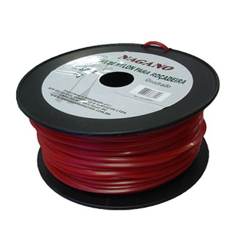 Bobina de fio de nylon quadrado 2,5 mm 1 kg – para roçadeira