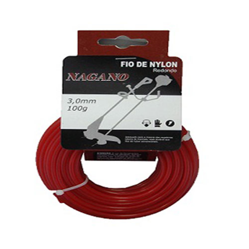 Bobina de fio de nylon quadrado 3,0 mm 100 gramas – para roçadeira