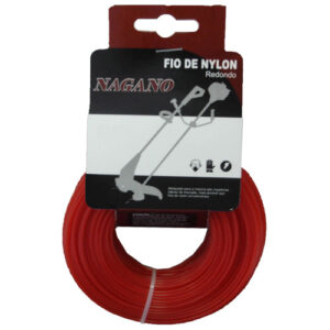 Bobina de fio de nylon redondo 2,0 mm 100 gramas – para roçadeira