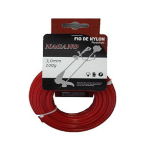 Bobina de fio de nylon redondo 2,5 mm 100 gramas – para roçadeira