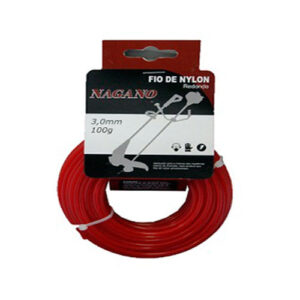 Bobina de fio de nylon redondo 3,0 mm 100 gramas – para roçadeira