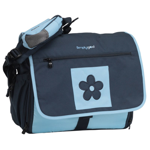 Bolsa para Bebê, Mãe, Maternidade, Daisy Diaper Navy Light – 3 em 1 – Azul