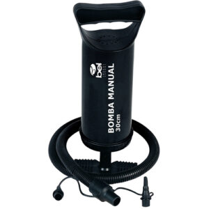 Bomba de Ar Manual – Inflador – 30 cm com 3 adaptadores