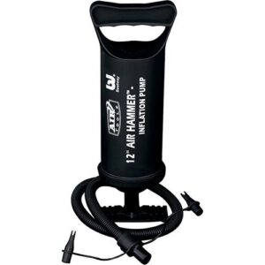 Bomba Ar Manual Colchão Inflável Piscina Bola Praia Air Hammer Inflation Pump 30cm 3 Bicos